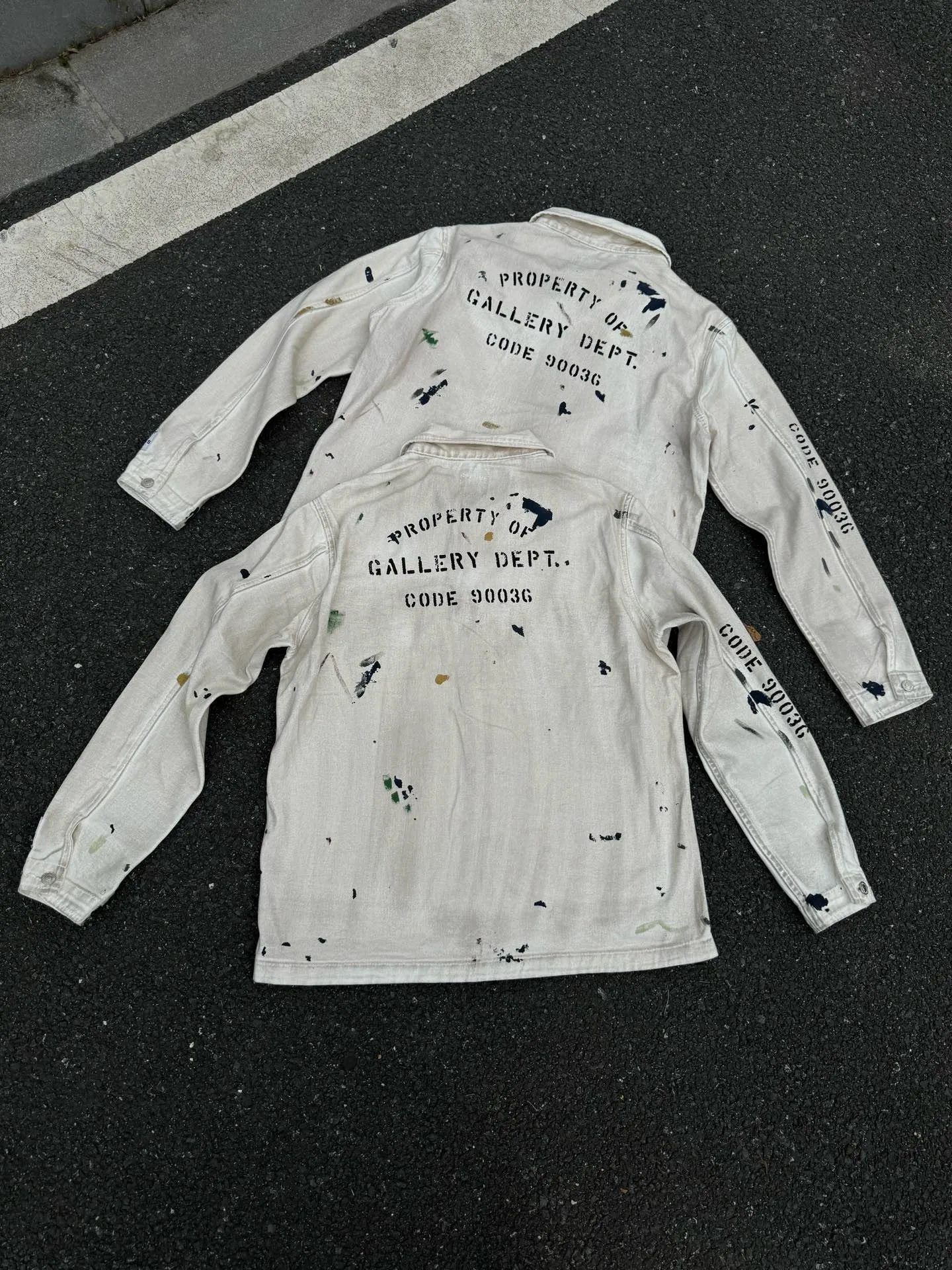 P300💰G44 Gallery Dept EP Jacket Hand-painted graffiti jacket American high street zipper jacket Size: S-XL